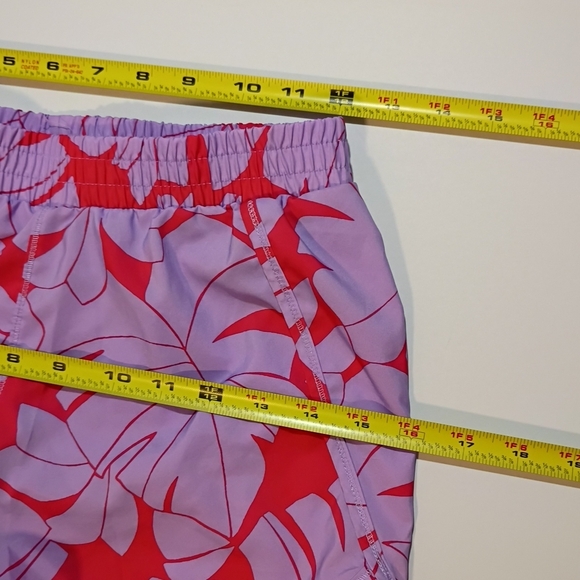 Floral Women's Shorts - Red and Purple - Picture 6 of 8